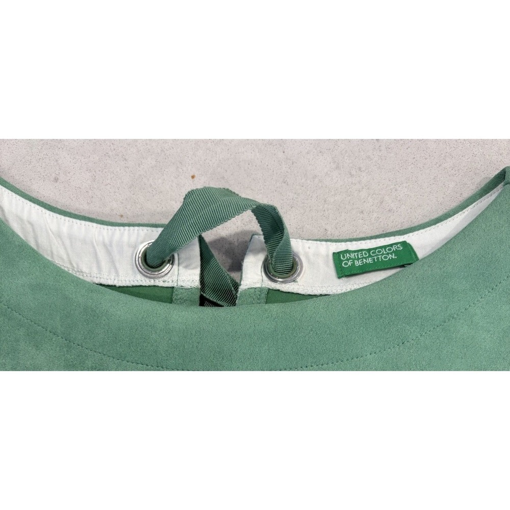 United Colors of Benetton White & Chic Green Effortless Layered-look Back Bow SM - Picture 10 of 14
